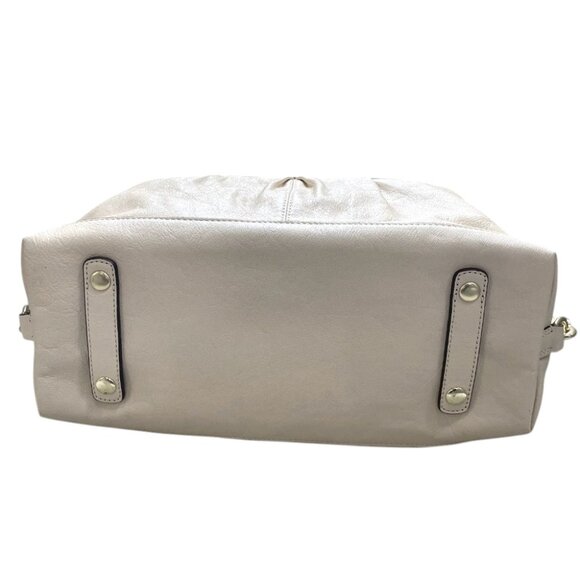 COACH Ashley Front Pleat Leather Convertible Satchel Shoulder Bag  -  F15445 - Picture 9 of 13